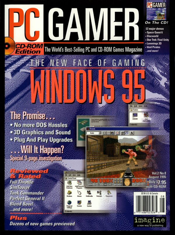 PC Gamer   Issue 015   August 1995 (Imagine) cover